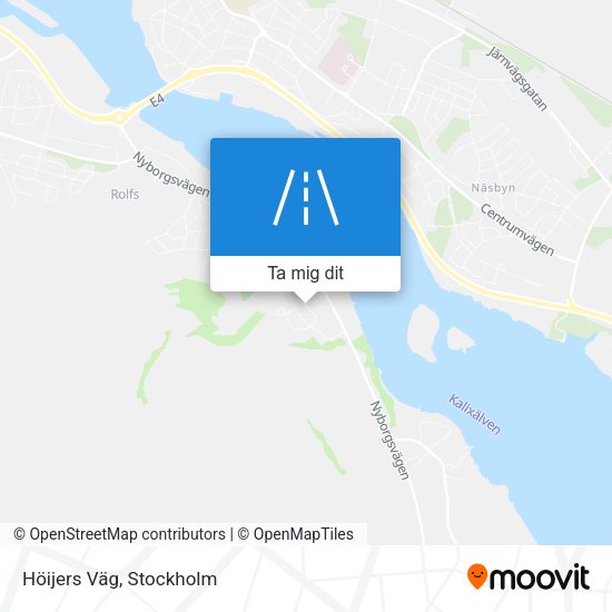 Höijers Väg karta