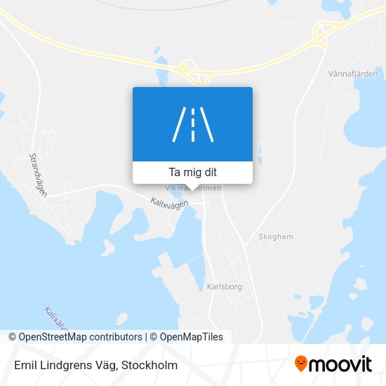 Emil Lindgrens Väg karta