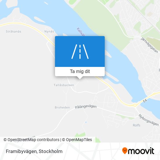 Framibyvägen karta