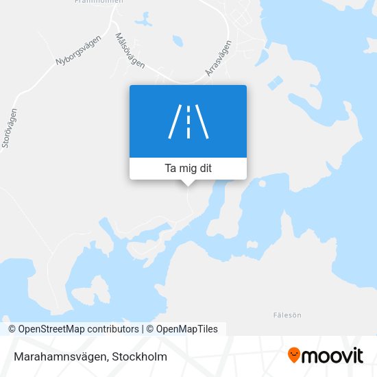 Marahamnsvägen karta