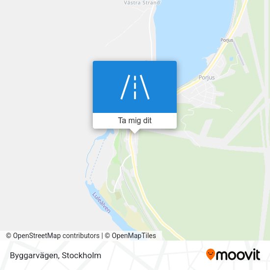 Byggarvägen karta