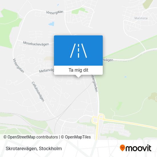 Skrotarevägen karta