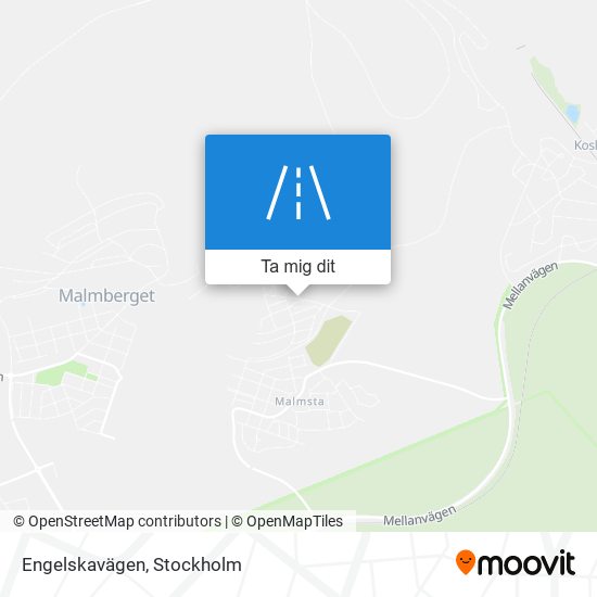 Engelskavägen karta