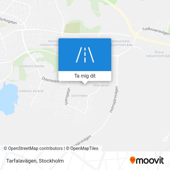 Tarfalavägen karta