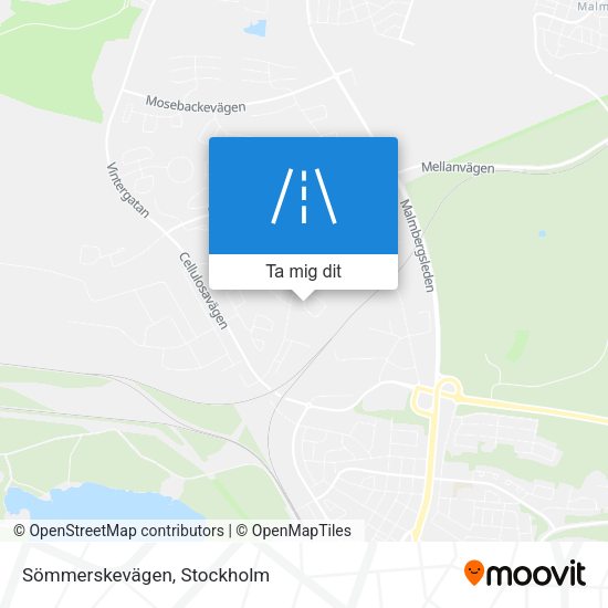 Sömmerskevägen karta