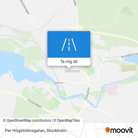 Per Högströmsgatan karta