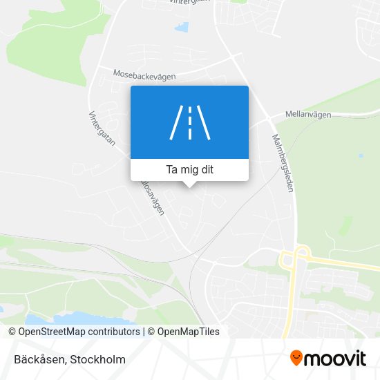Bäckåsen karta