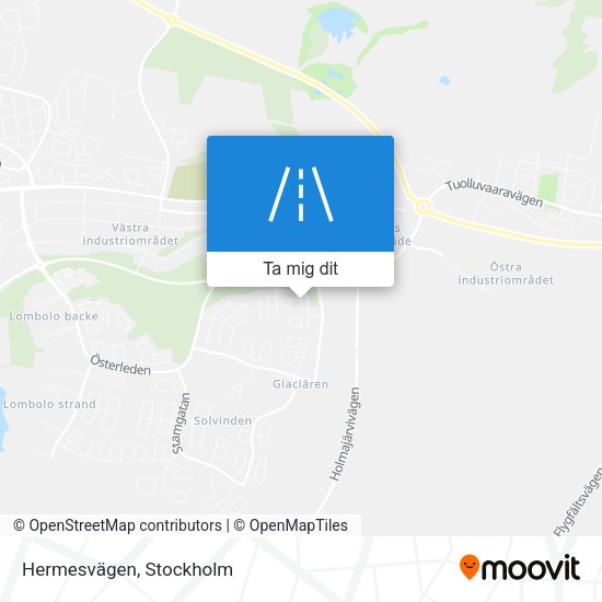 Hermesvägen karta