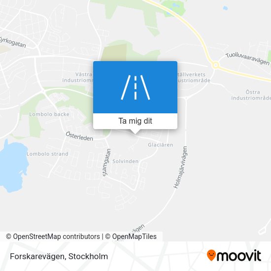 Forskarevägen karta
