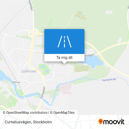 Curteliusvägen karta