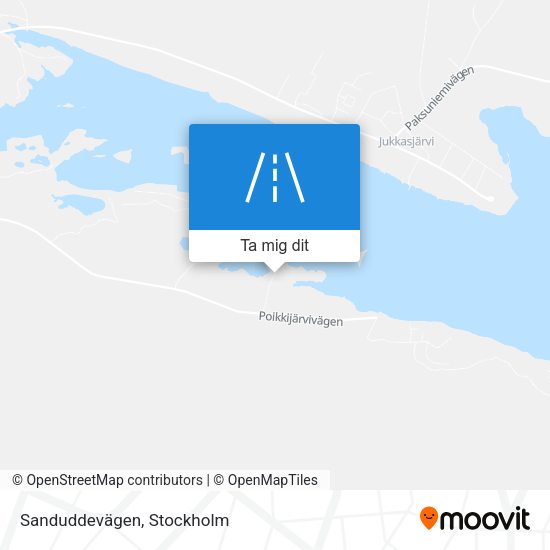 Sanduddevägen karta