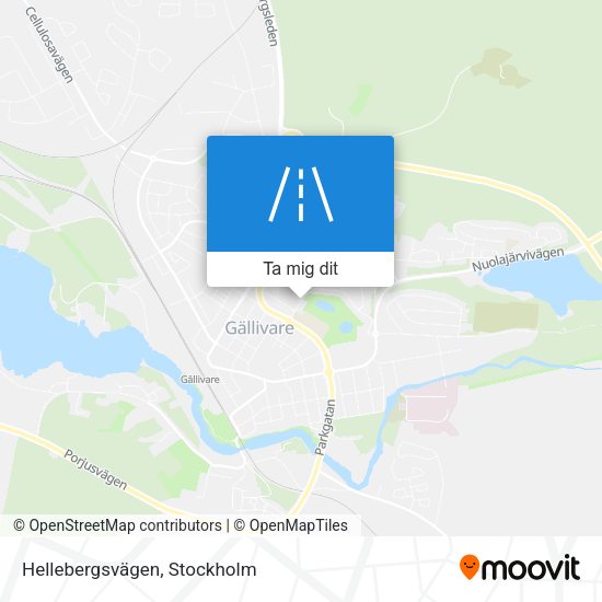 Hellebergsvägen karta