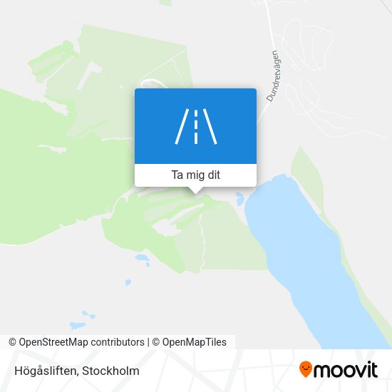 Högåsliften karta