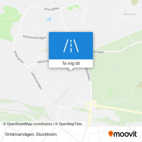 Ortdrivarvägen karta