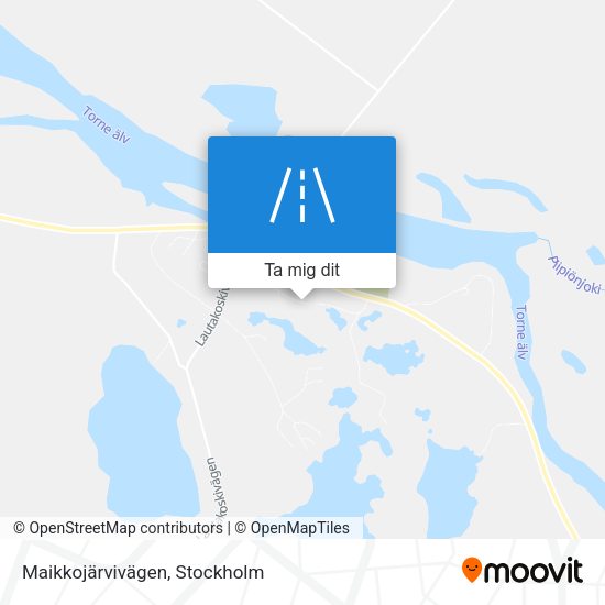 Maikkojärvivägen karta