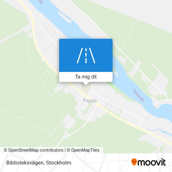 Biblioteksvägen karta