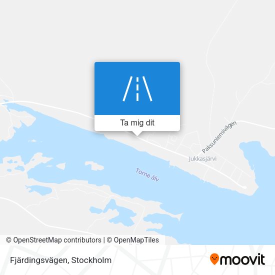 Fjärdingsvägen karta