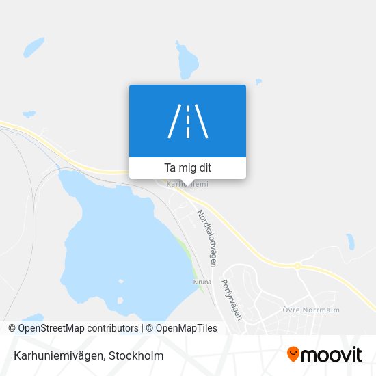 Karhuniemivägen karta