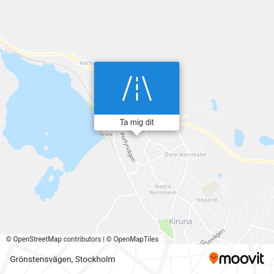 Grönstensvägen karta