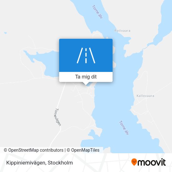 Kippiniemivägen karta