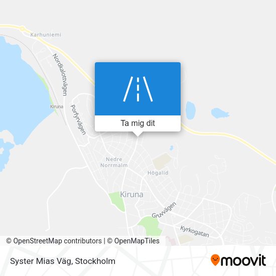 Syster Mias Väg karta