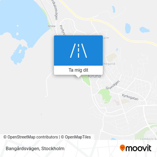 Bangårdsvägen karta