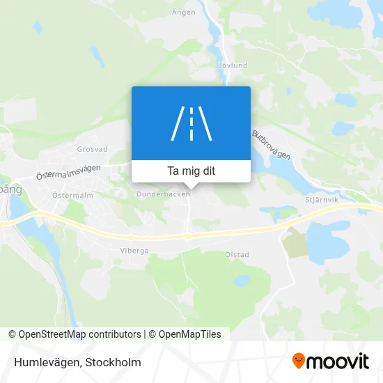 Humlevägen karta