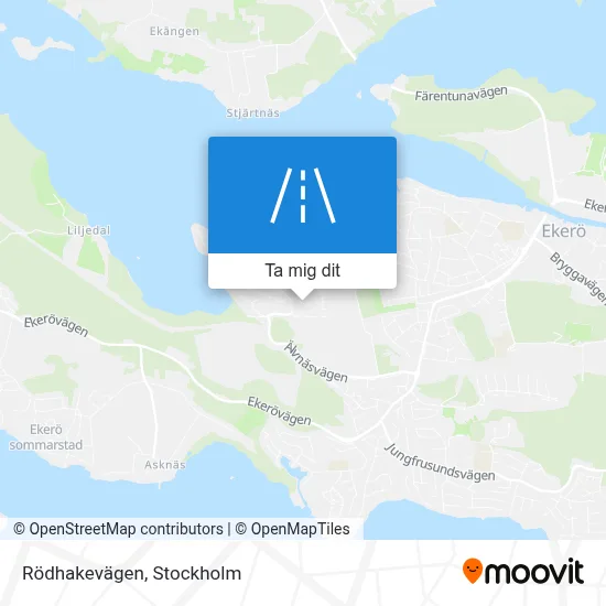 Rödhakevägen karta