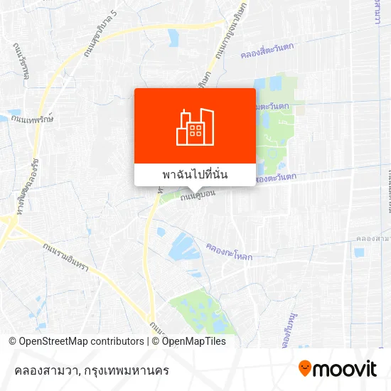 คลองสามวา แผนที่