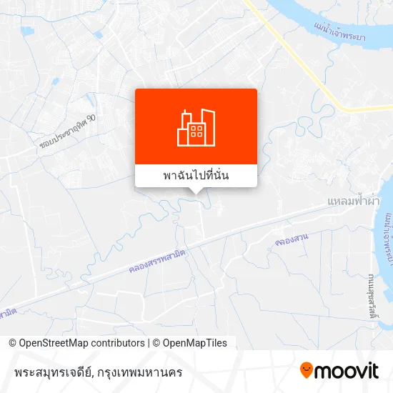 พระสมุทรเจดีย์ แผนที่