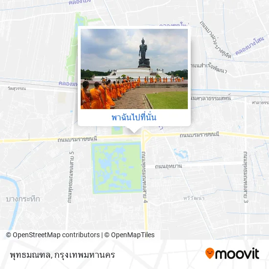 พุทธมณฑล แผนที่