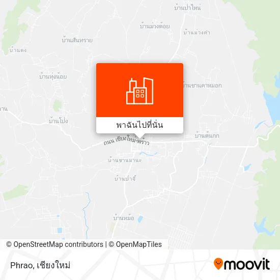 Phrao แผนที่
