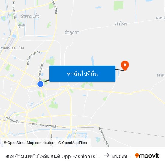 ตรงข้ามแฟชั่นไอส์แลนด์ Opp Fashion Island to หนองจอก map