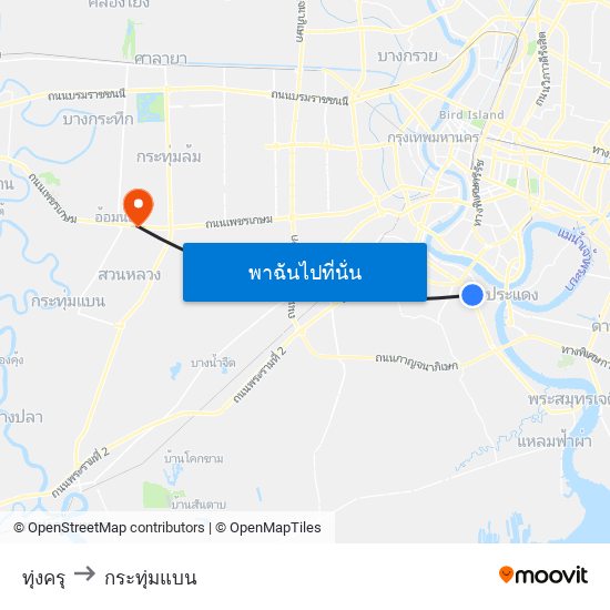 ทุ่งครุ to กระทุ่มแบน map