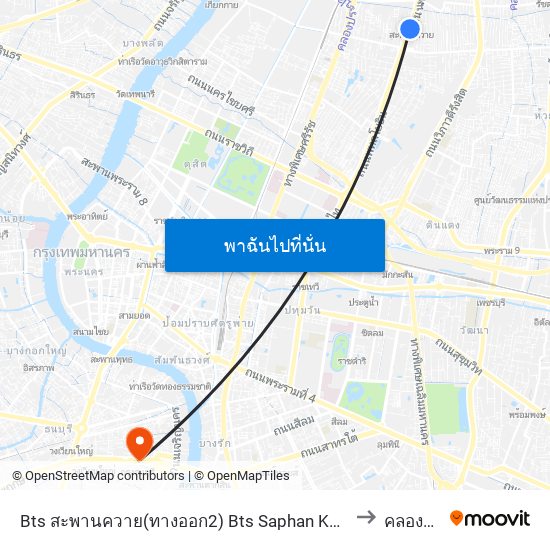 Bts สะพานควาย(ทางออก2) Bts Saphan Khwai (Exit 2) to คลองสาน map