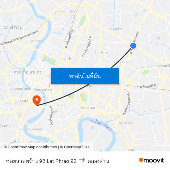 ซอยลาดพร้าว 92 Lat Phrao 92 to คลองสาน map