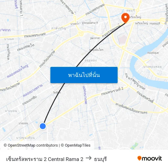 เซ็นทรัลพระราม 2 Central Rama 2 to ธนบุรี map