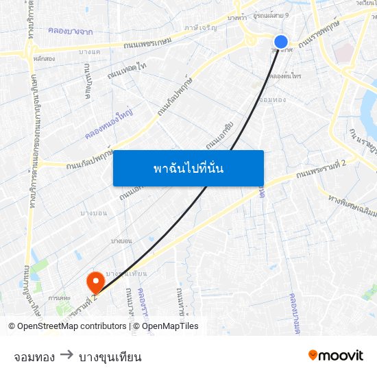 จอมทอง to บางขุนเทียน map