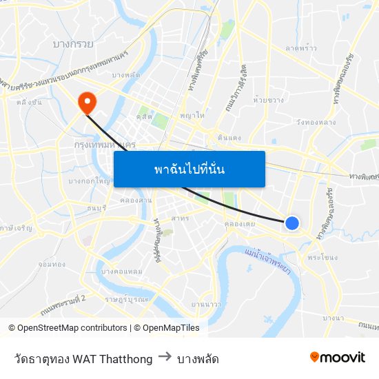 วัดธาตุทอง WAT Thatthong to บางพลัด map