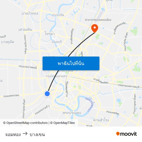 จอมทอง to บางเขน map