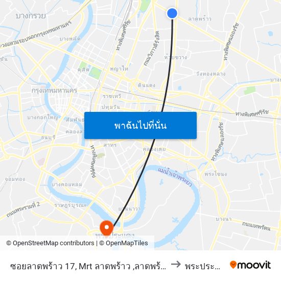 ซอยลาดพร้าว 17, Mrt ลาดพร้าว ,ลาดพร้าว 19 to พระประแดง map