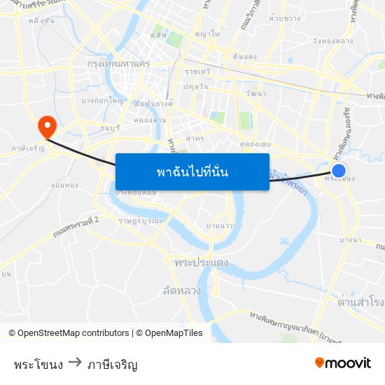 พระโขนง to ภาษีเจริญ map