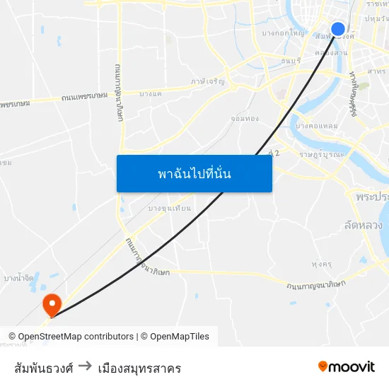 สัมพันธวงศ์ to เมืองสมุทรสาคร map