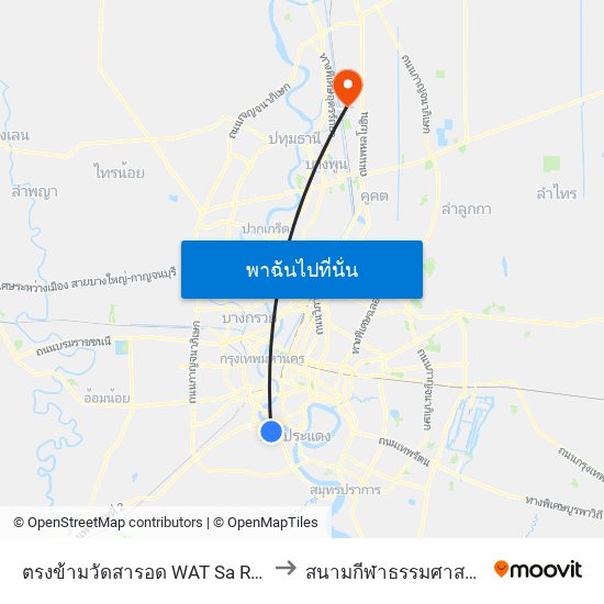 ตรงข้ามวัดสารอด WAT Sa Rot to สนามกีฬาธรรมศาสตร์ map