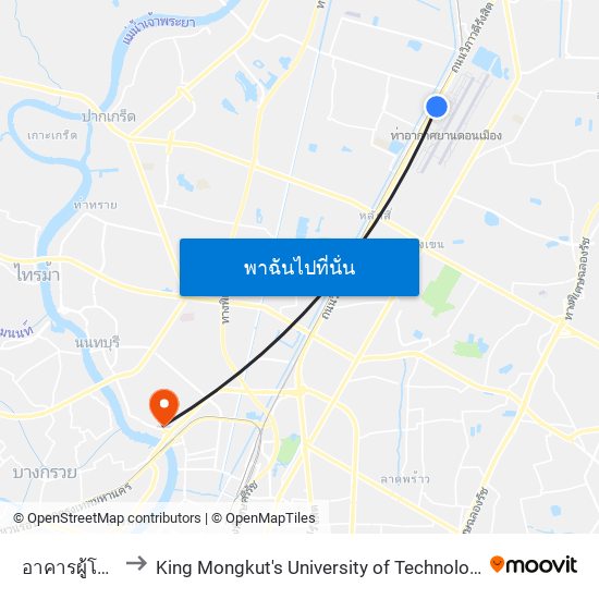 อาคารผู้โดยสาร 2 ชั้น 1 ประตู 12 to King Mongkut's University of Technology North Bangkok (KMUTNB) (มหาวิทยาลัยเทคโนโลยีพระจอมเกล้าพระน map