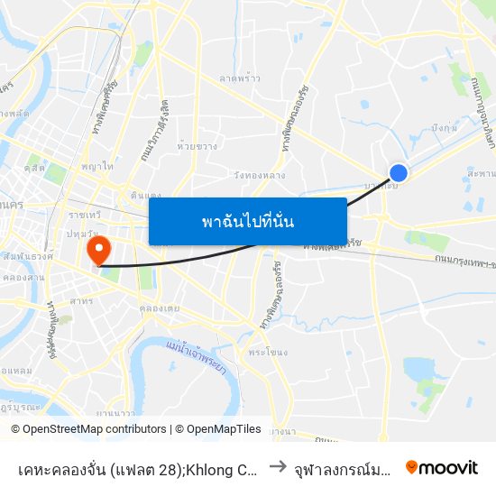 เคหะคลองจั่น (แฟลต 28);Khlong Chan Housing (Flat 28) to จุฬาลงกรณ์มหาวิทยาลัย map