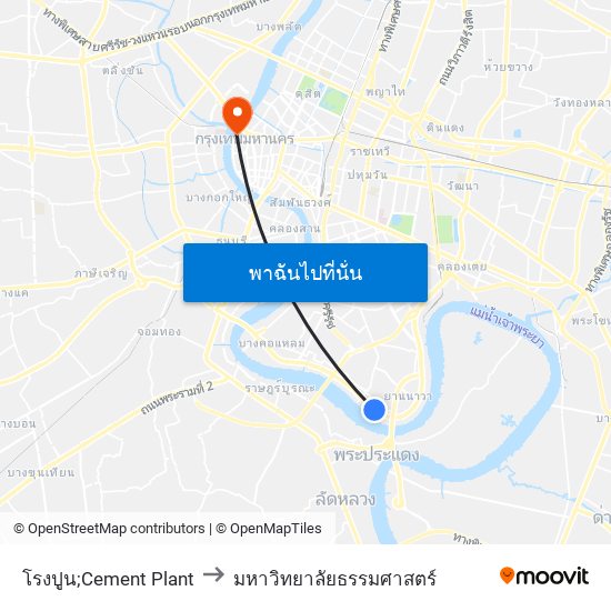 โรงปูน;Cement Plant to มหาวิทยาลัยธรรมศาสตร์ map