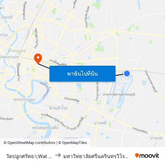 วัดปลูกศรัทธา;Wat Puk Satta to มหาวิทยาลัยศรีนครินทรวิโรฒ ประสานมิตร map