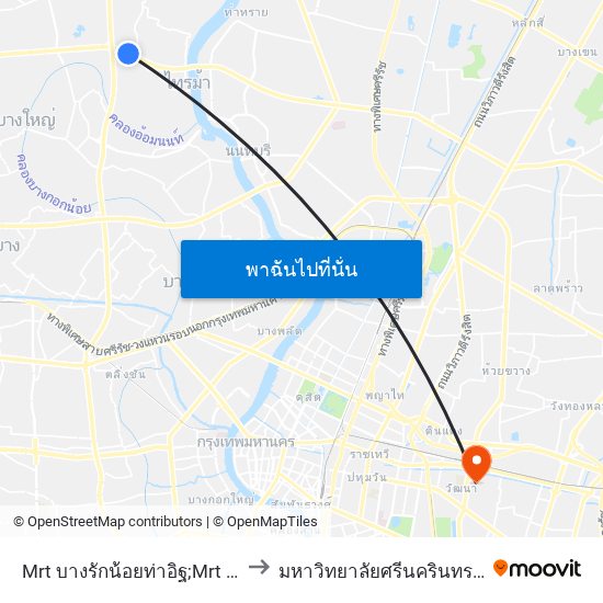 Mrt บางรักน้อยท่าอิฐ;Mrt Bang Rak Noi Tha It to มหาวิทยาลัยศรีนครินทรวิโรฒ ประสานมิตร map