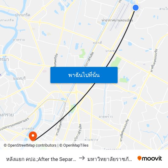 หลังแยก คปอ.;After the Separation Of the Cpo. to มหาวิทยาลัยราชภัฏสวนสุนันทา map